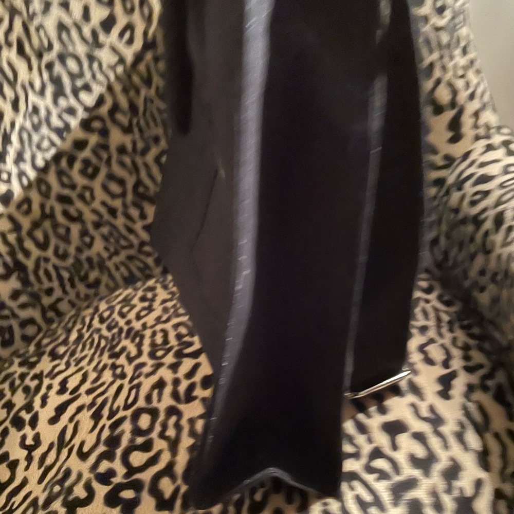 Black Logo’d Tote Bag w/Web Handles & Long Strap. - Picture 3 of 4